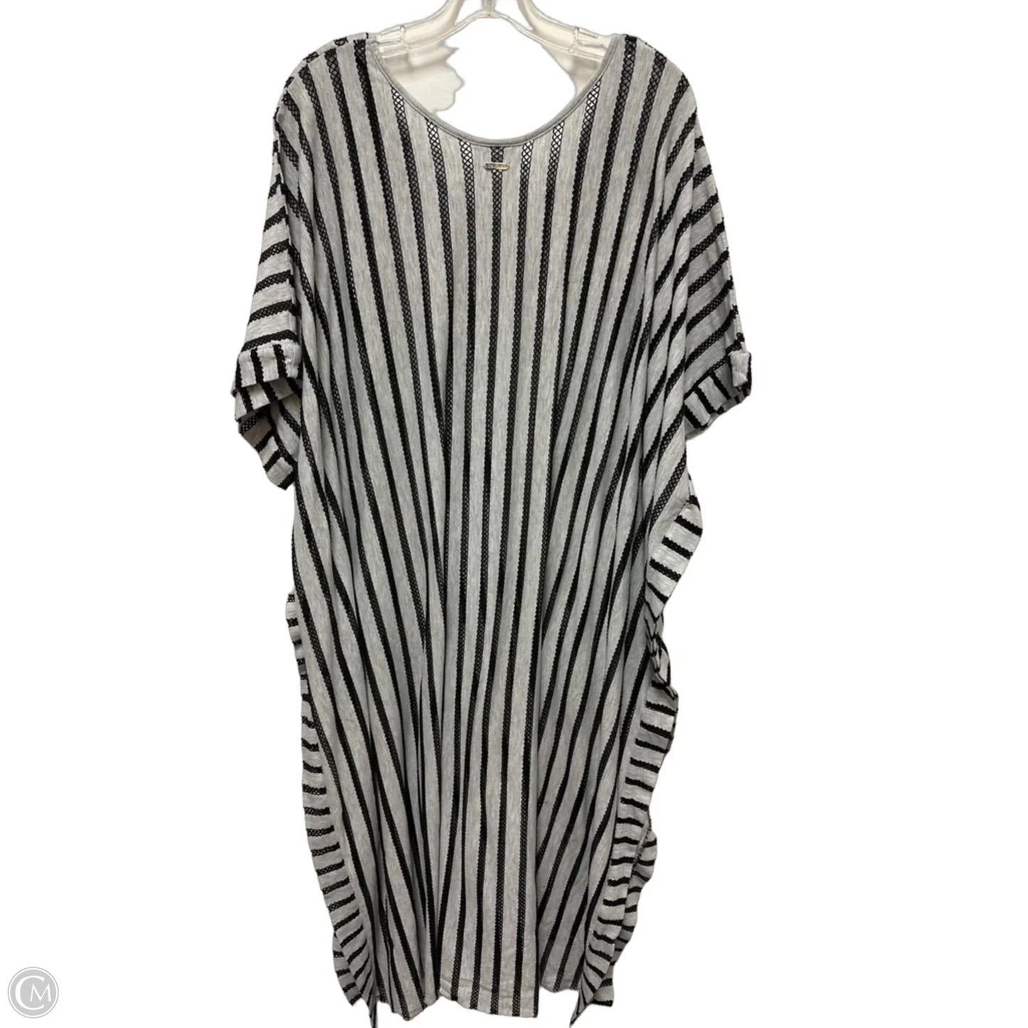 Swimwear Cover-up By Calvin Klein In Black & Grey, Size: Osfm