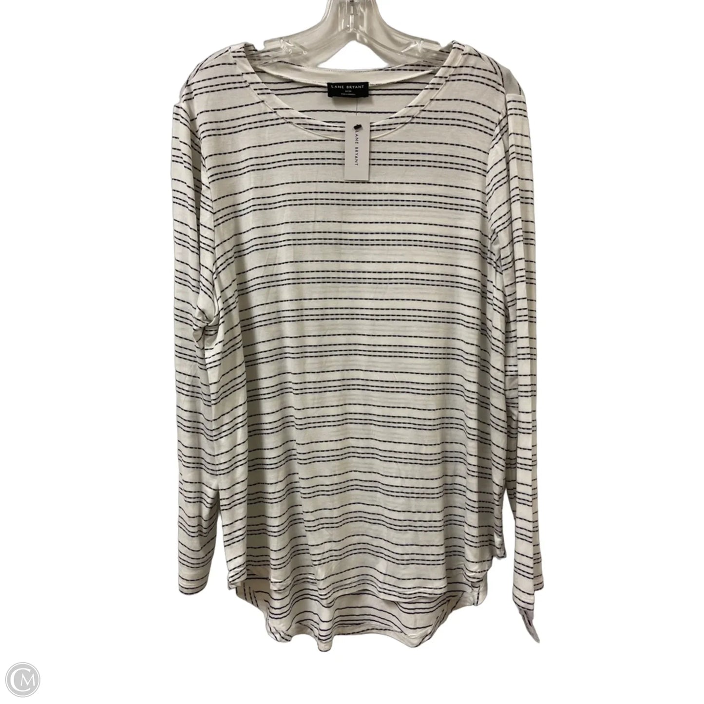 Top Long Sleeve By Lane Bryant In Black & White, Size: L