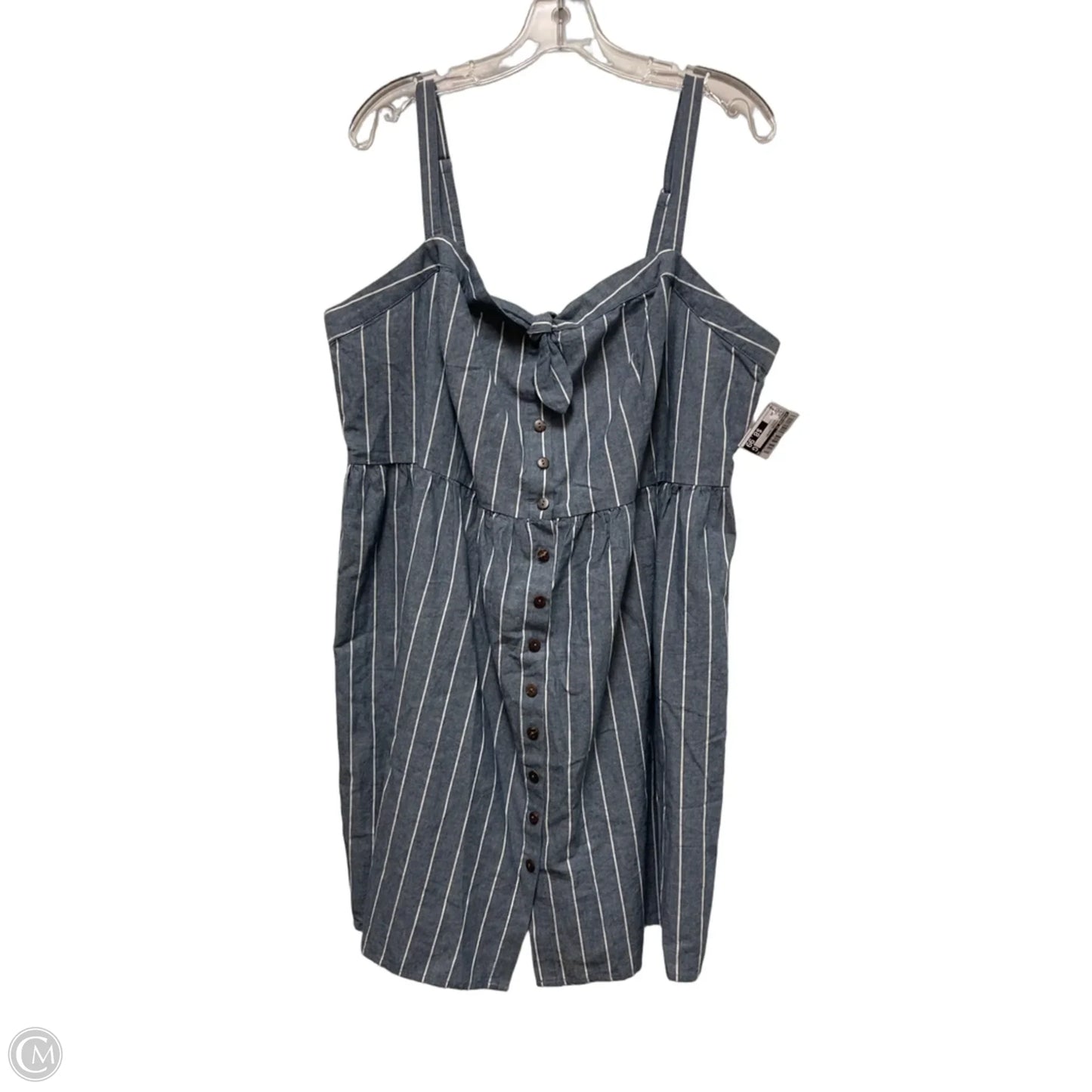 Dress Casual Short By Forever 21 In Blue & White, Size: 2x
