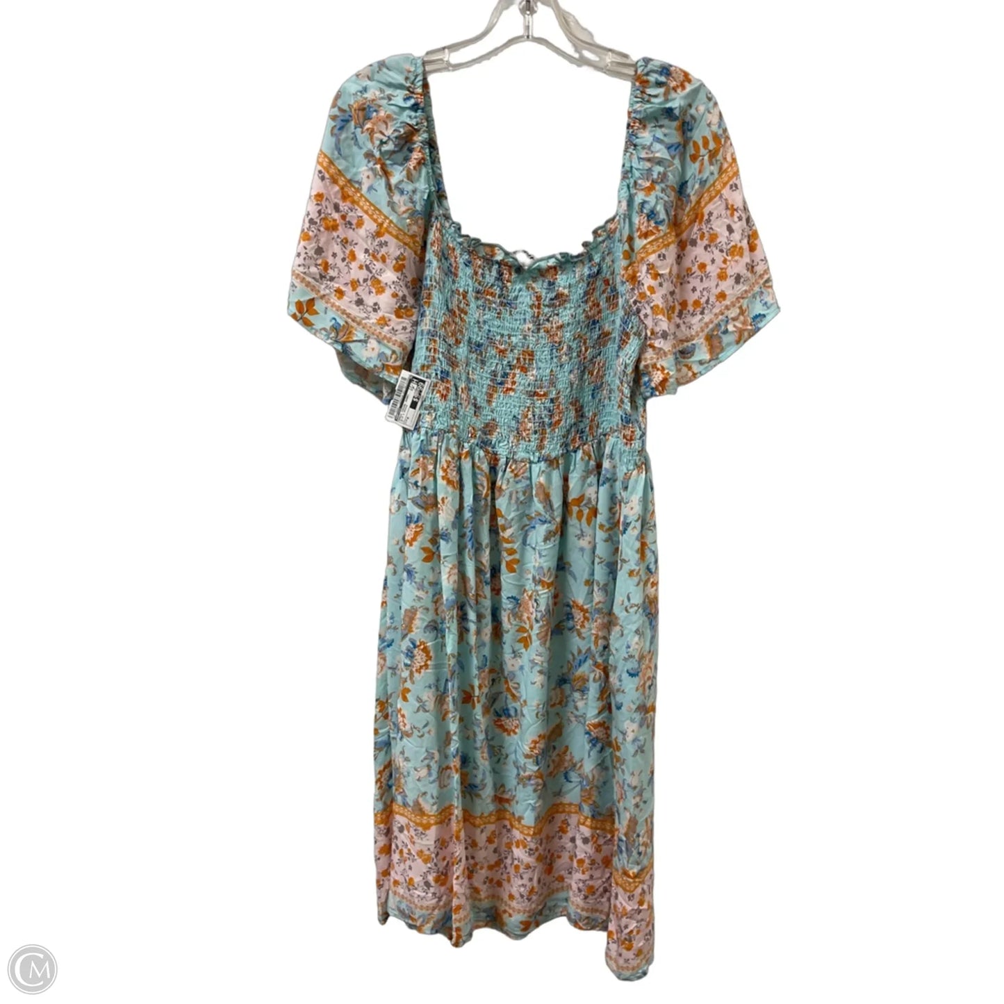 Dress Casual Short By Haptics In Blue & Orange, Size: M