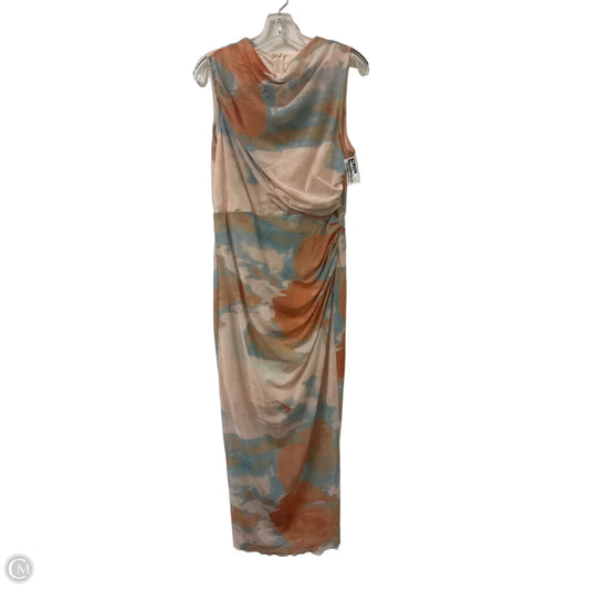Dress Casual Maxi By Shein In Blue & Cream, Size: Xl