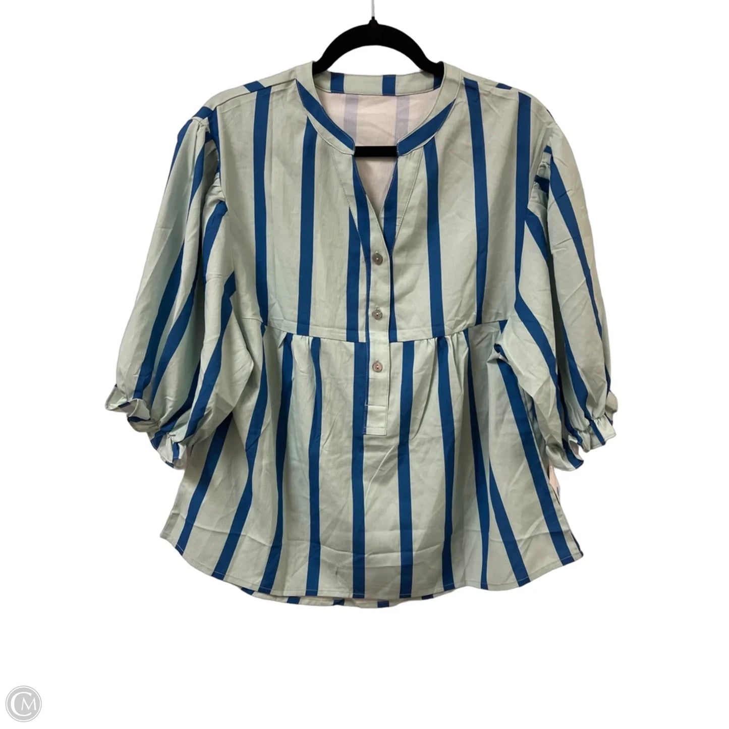 Top Short Sleeve By Clothes Mentor In Striped Pattern, Size: M