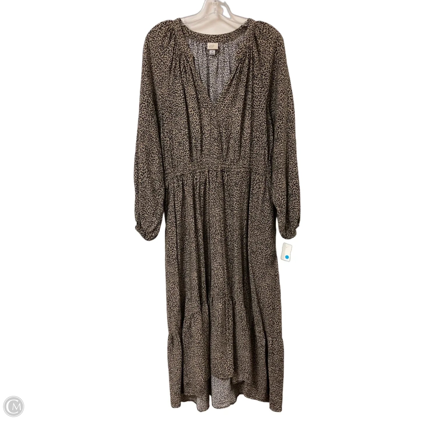 Dress Casual Maxi By A New Day In Animal Print, Size: Xl
