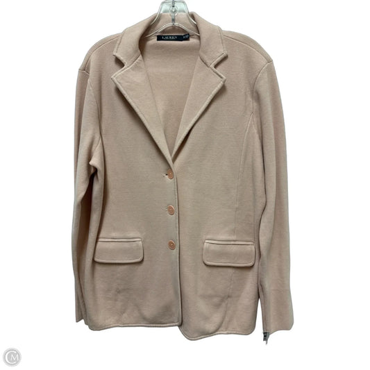 Sweater Cardigan By Lauren By Ralph Lauren In Pink, Size: Xl