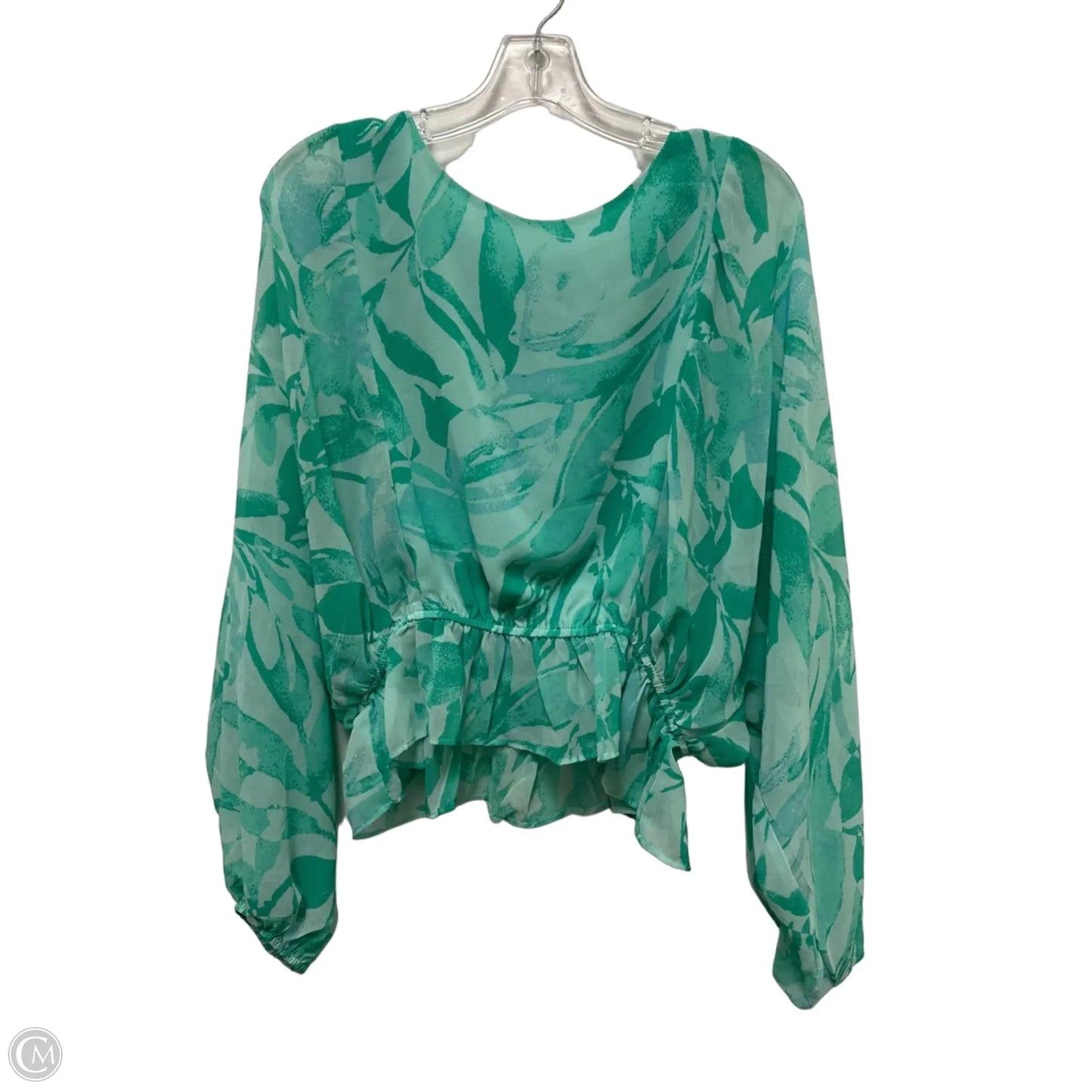 Top Long Sleeve By Olivaceous In Green, Size: M