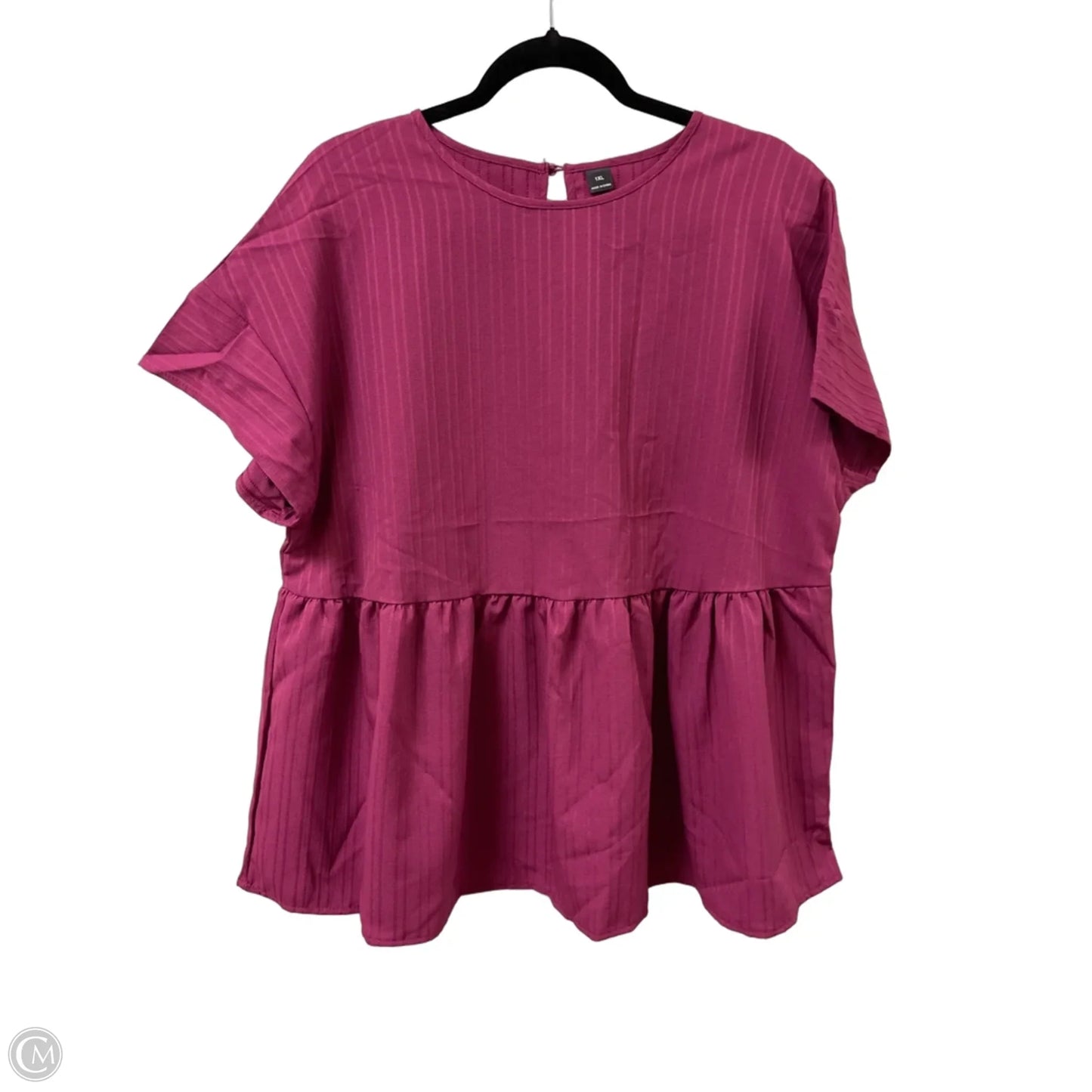 Top Short Sleeve By Clothes Mentor In Purple, Size: 1x