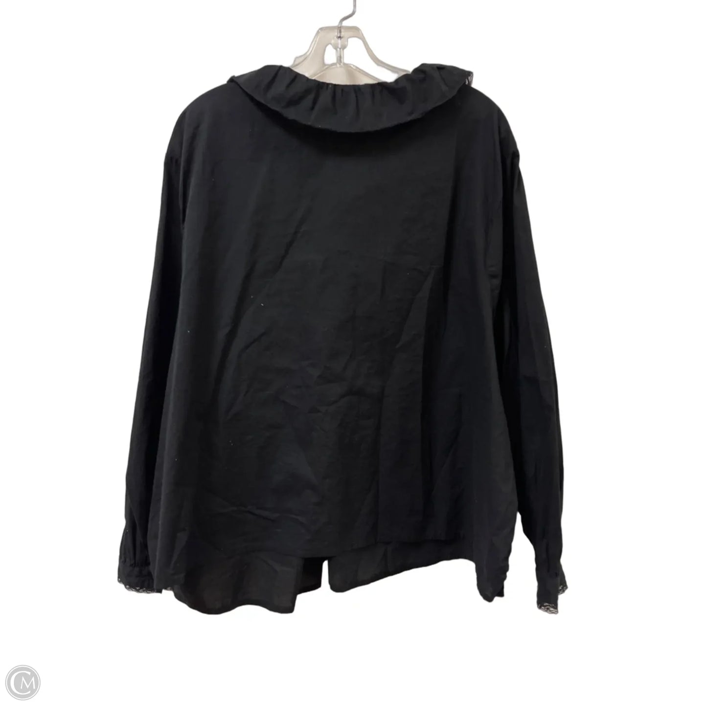 Blouse Long Sleeve By Old Navy In Black, Size: 3x