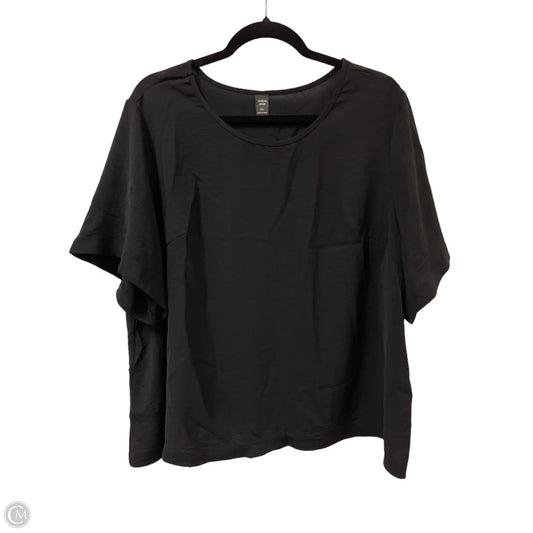 Top Short Sleeve By Shein In Black, Size: 2x