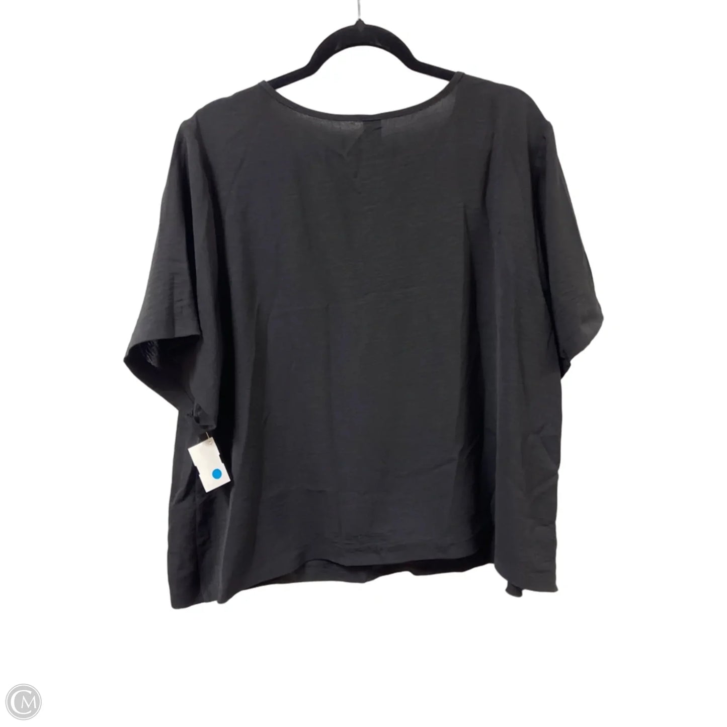 Top Short Sleeve By Shein In Black, Size: 2x