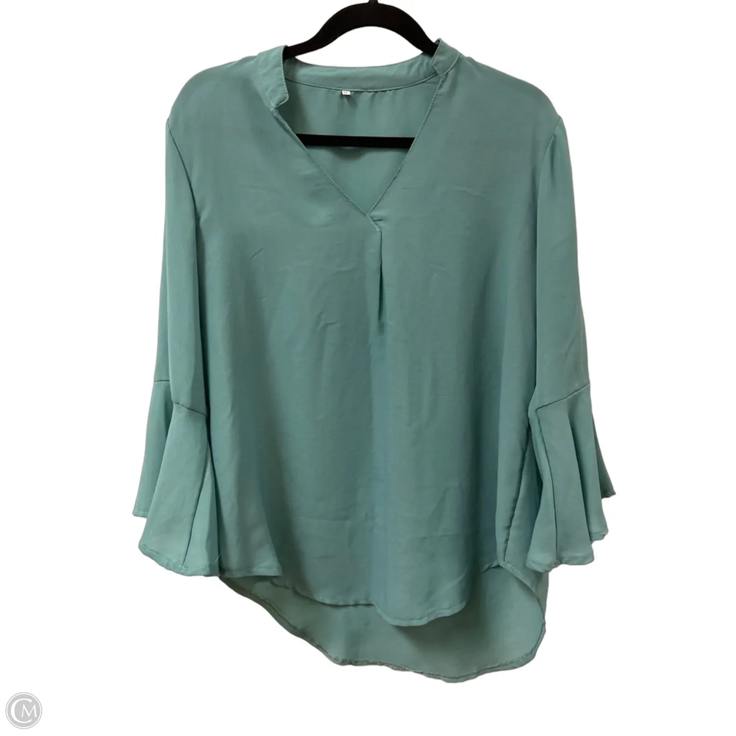 Top Long Sleeve By Clothes Mentor In Green, Size: Xl