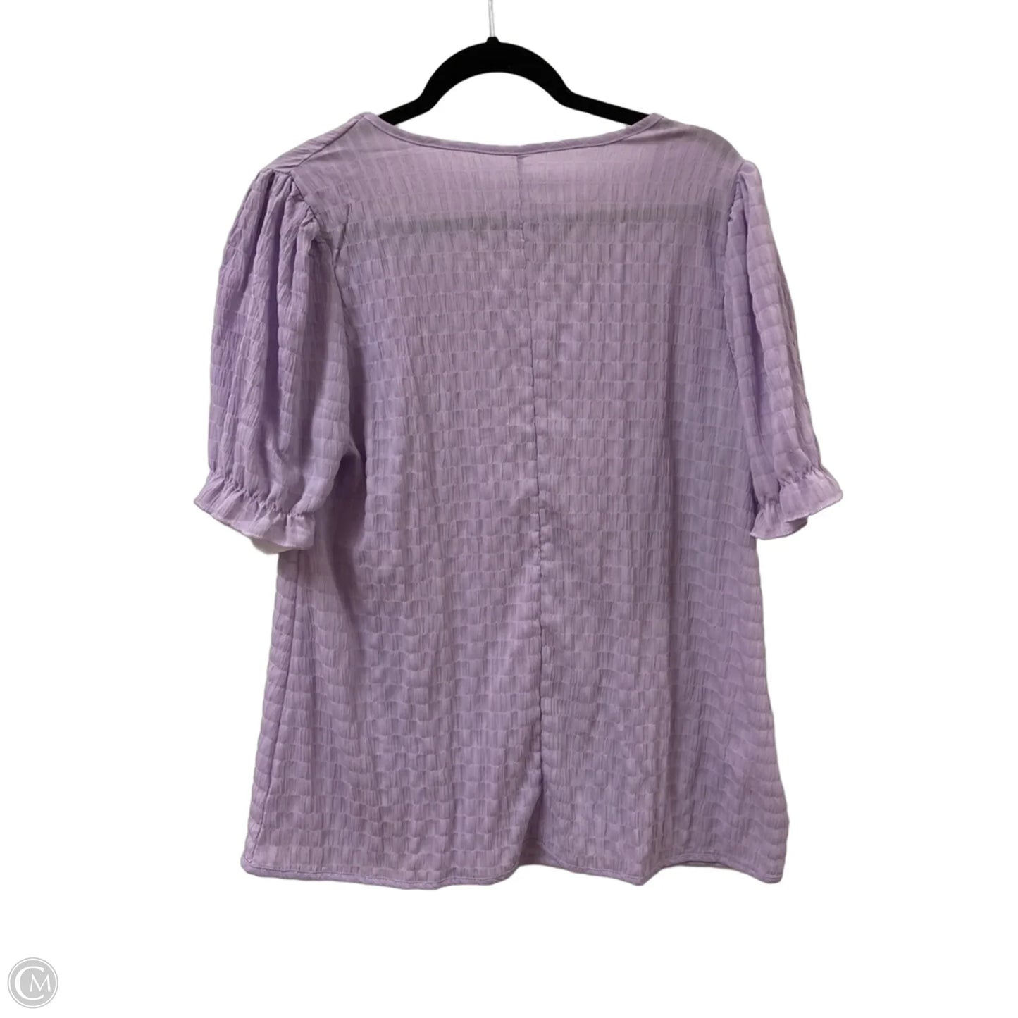 Top Short Sleeve By Clothes Mentor In Purple, Size: Xl