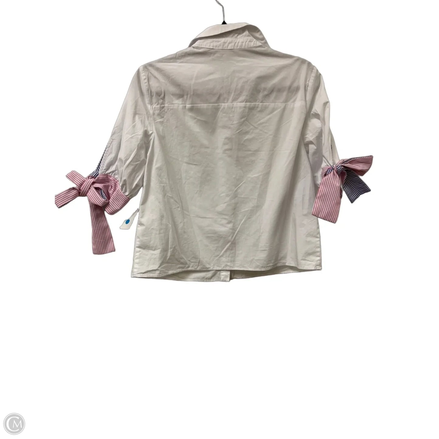 Blouse Short Sleeve By English Factory In White, Size: S
