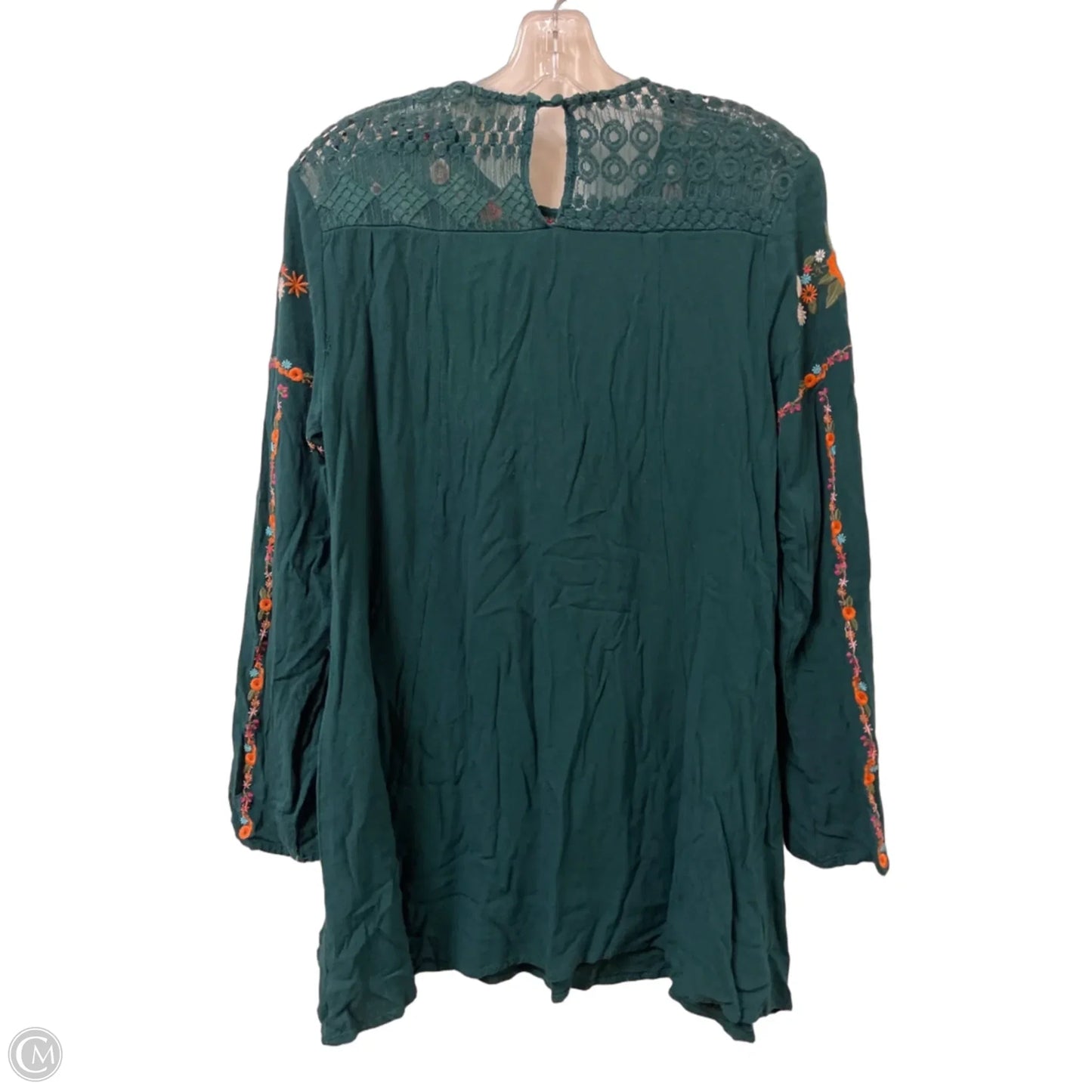 Tunic Long Sleeve By Umgee In Green, Size: M