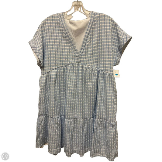 Dress Casual Short By Shein In Blue & White, Size: M