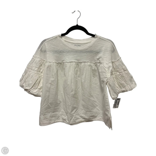 Top Short Sleeve By Pilcro In White, Size: S
