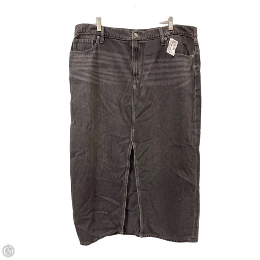 Skirt Midi By Old Navy In Grey Denim, Size: 16
