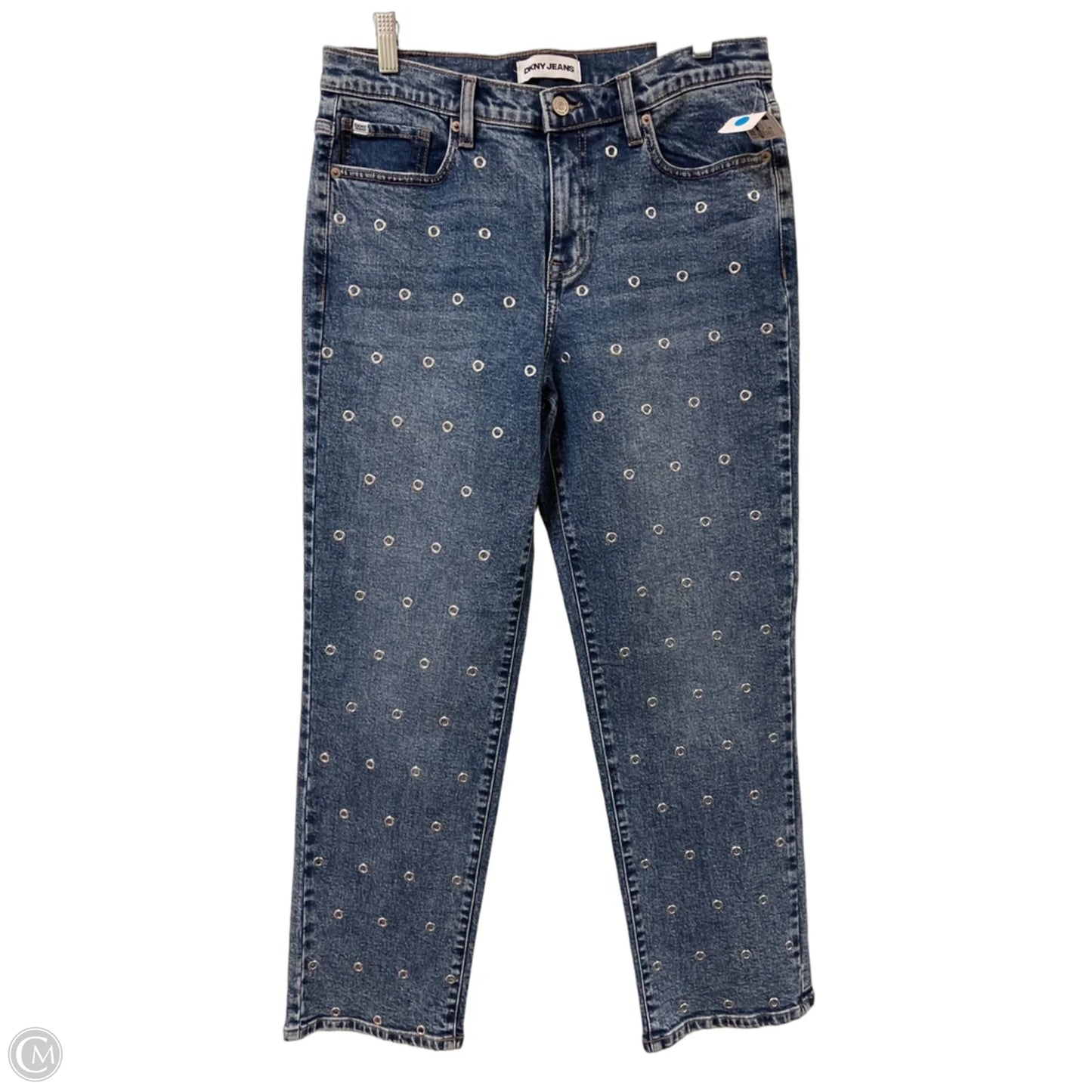 Jeans Straight By Dkny In Blue Denim, Size: 10
