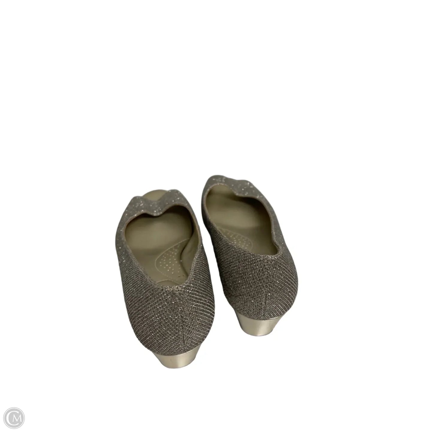 Shoes Heels Wedge By Bandolino In Gold, Size: 7.5