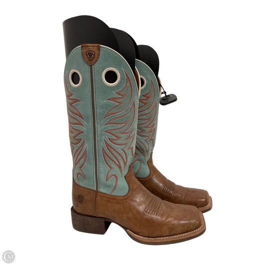 Boots Western By Ariat In Blue & Brown, Size: 7