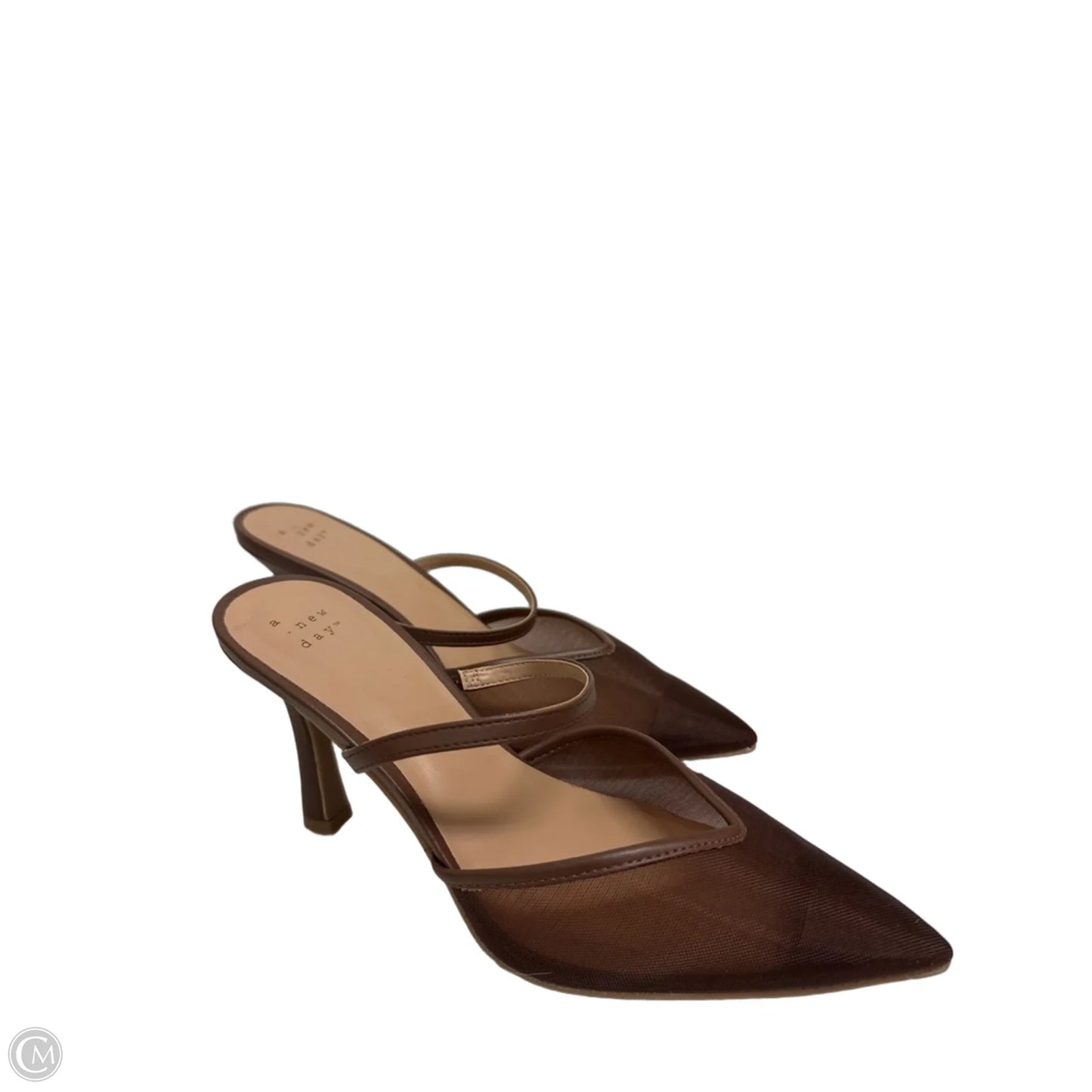 Sandals Heels Stiletto By A New Day In Brown, Size: 9.5