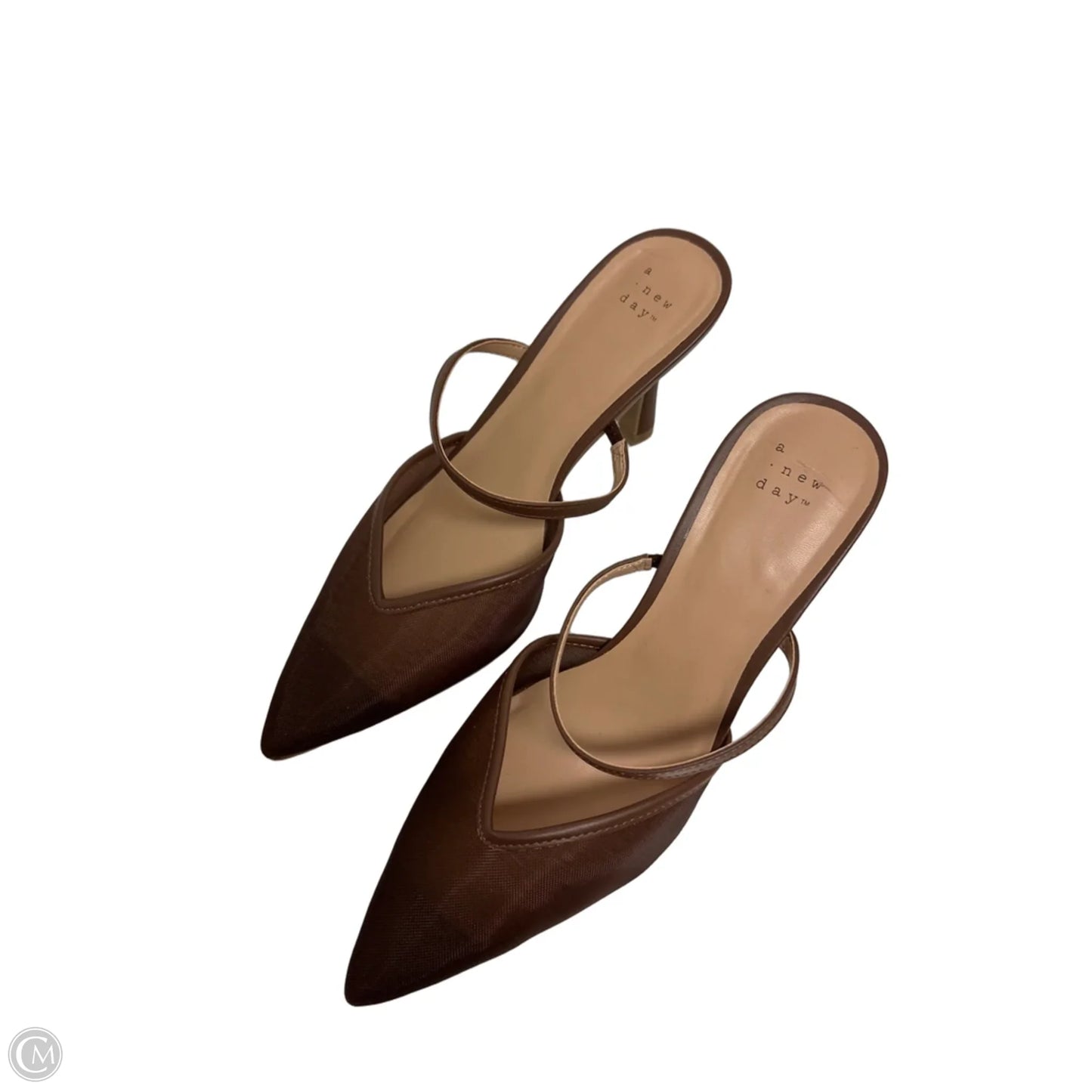 Sandals Heels Stiletto By A New Day In Brown, Size: 9.5