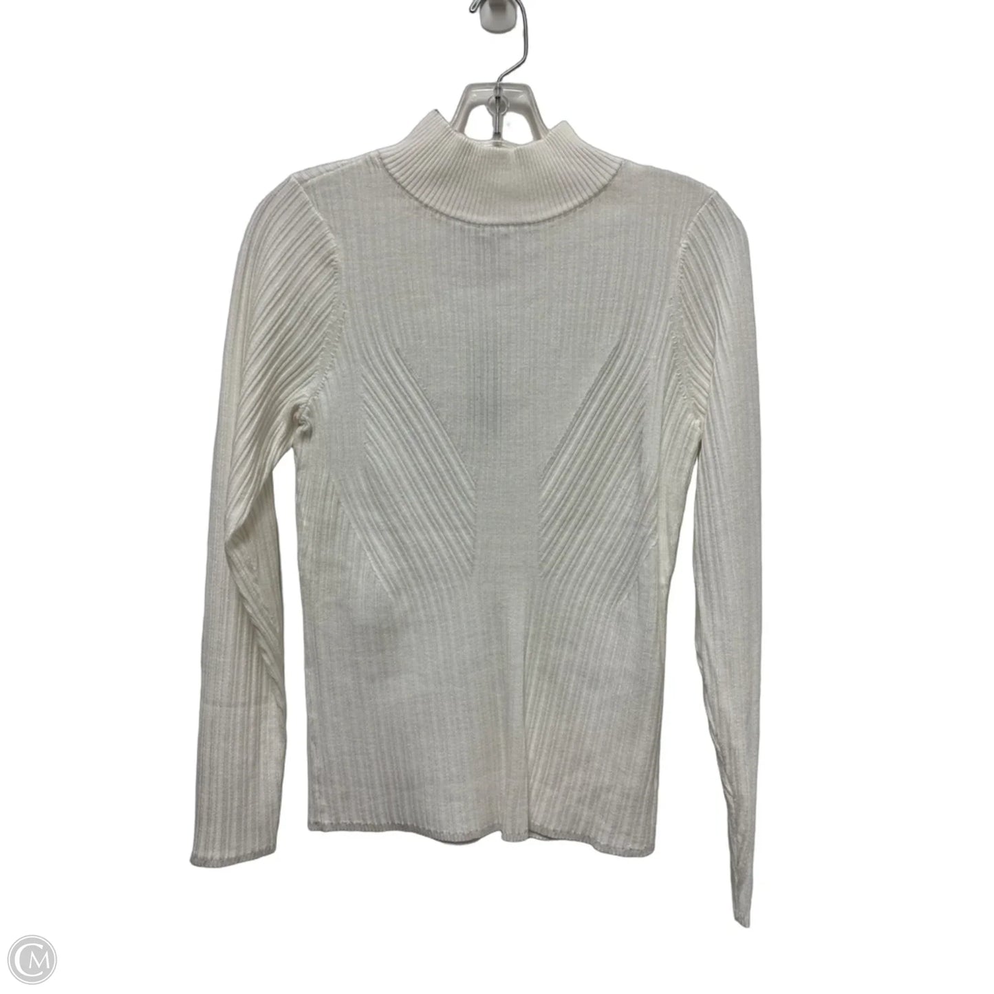 Top Long Sleeve By White House Black Market In White, Size: M