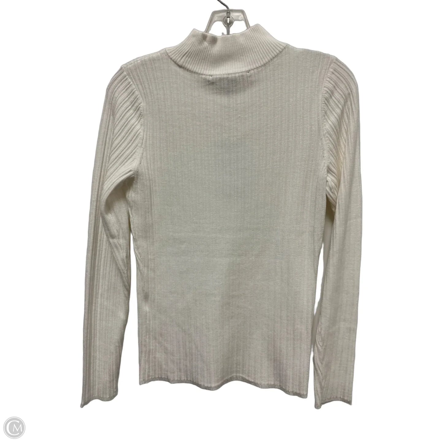Top Long Sleeve By White House Black Market In White, Size: M