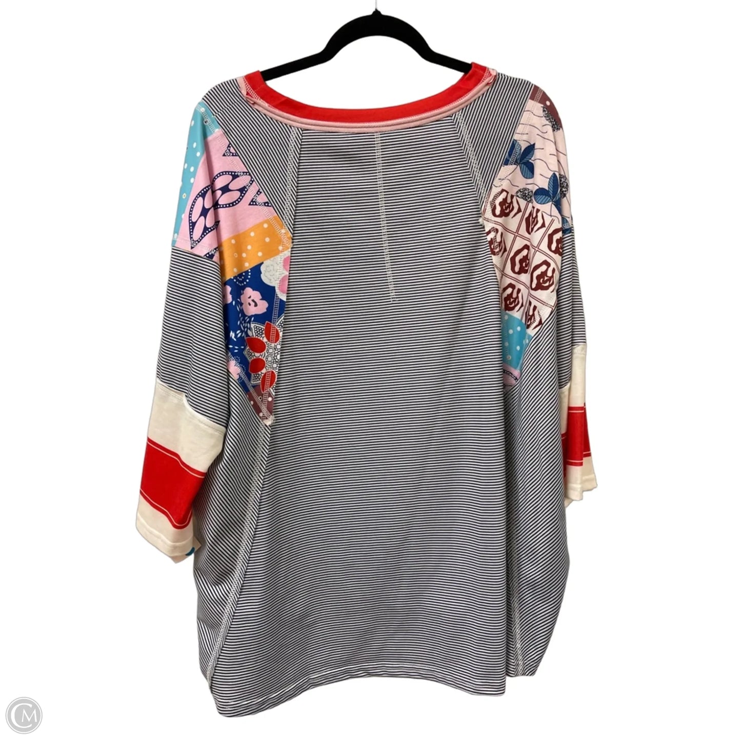 Top Short Sleeve By Clothes Mentor In Striped Pattern, Size: L