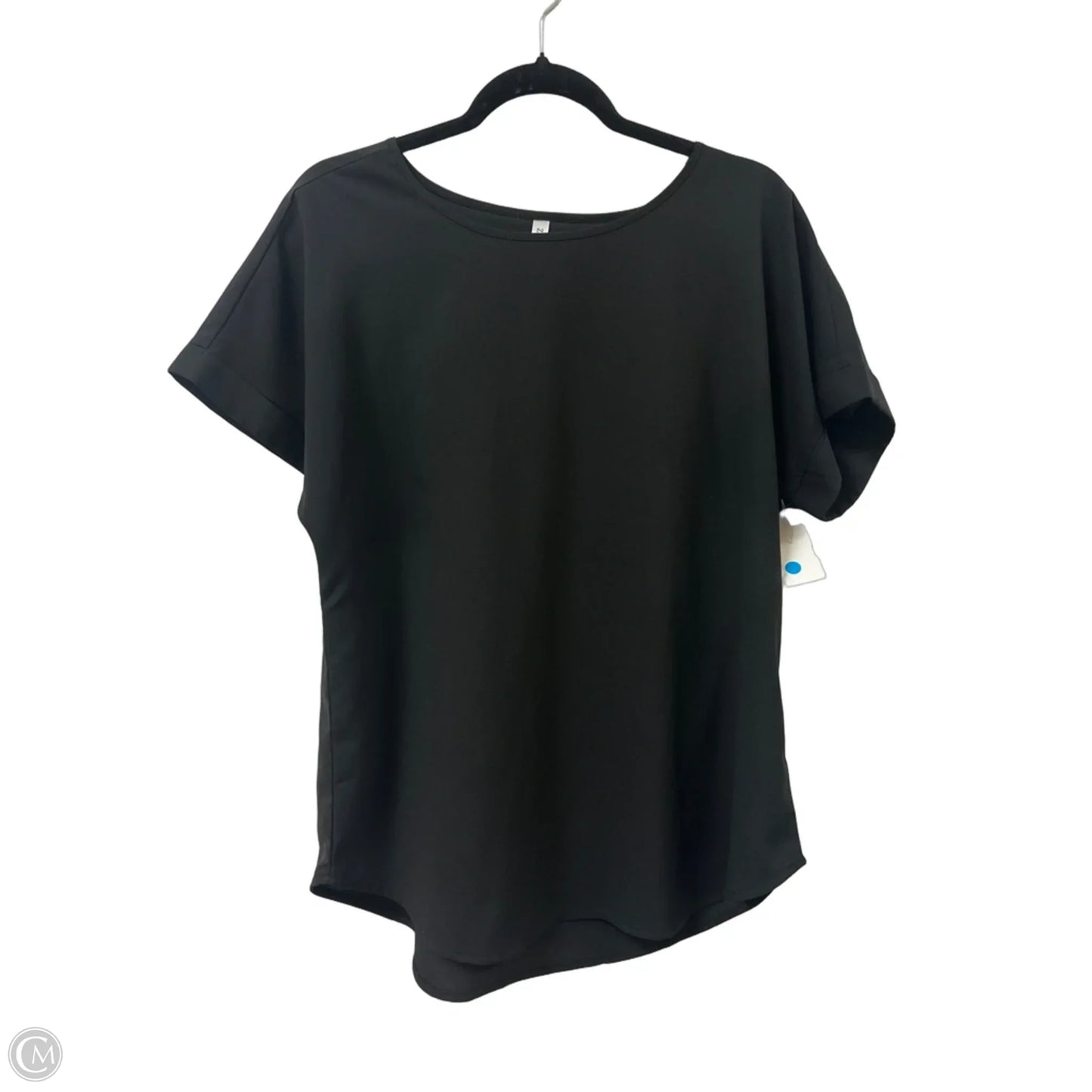 Top Short Sleeve By Zenana In Black, Size: L