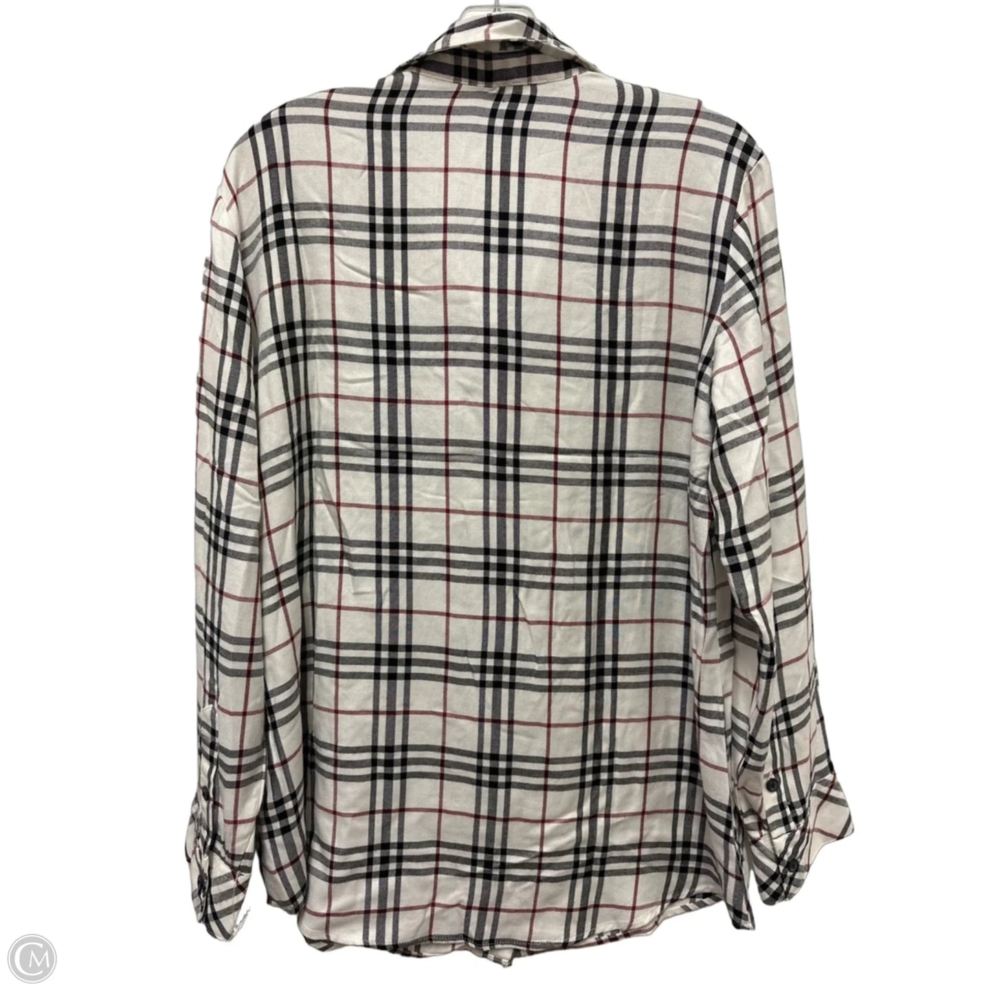 Blouse Long Sleeve By Sanctuary In Black & White, Size: M
