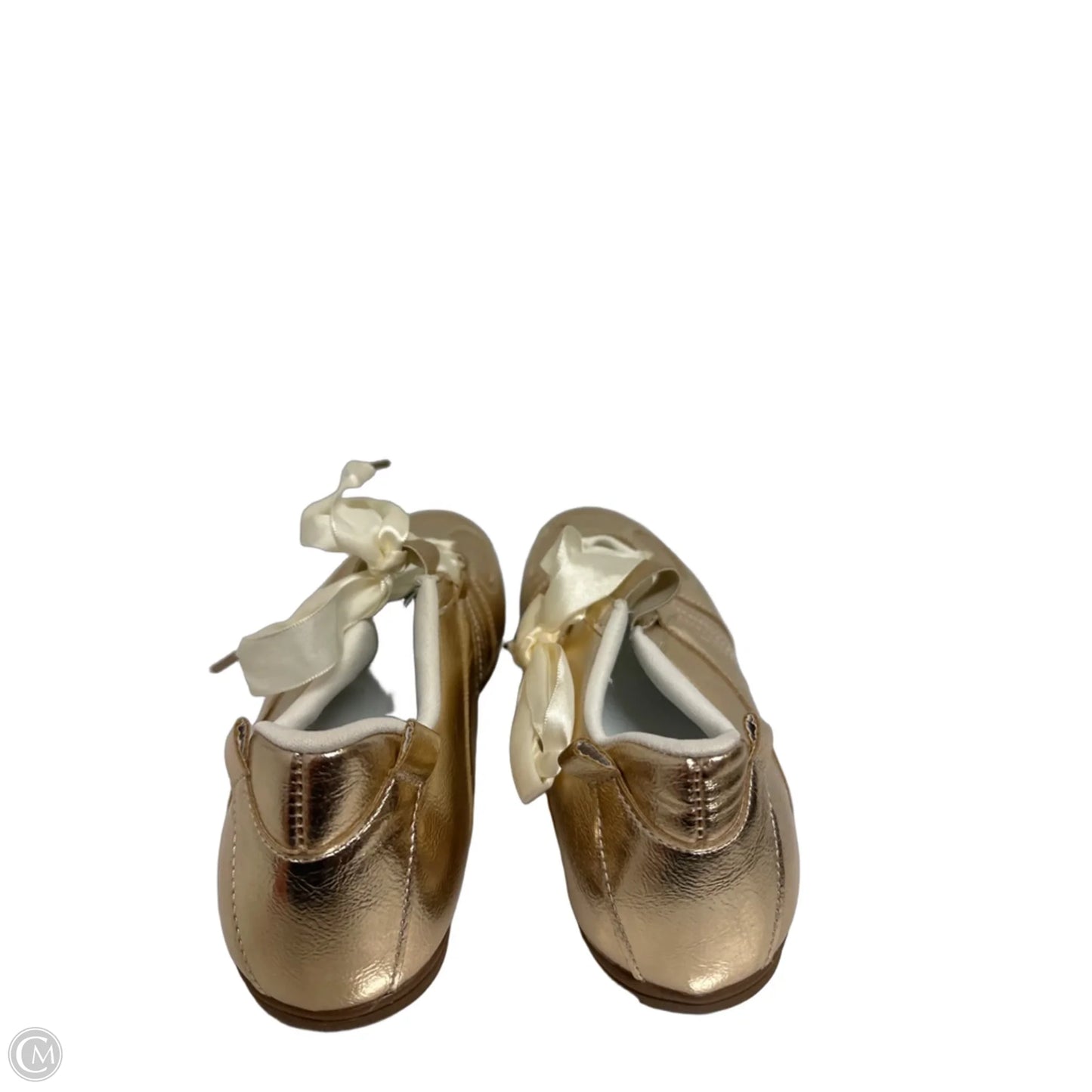 Shoes Flats By Clothes Mentor In Gold, Size: 6.5