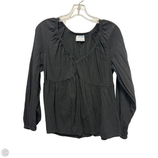 Top Long Sleeve By Old Navy In Black, Size: M