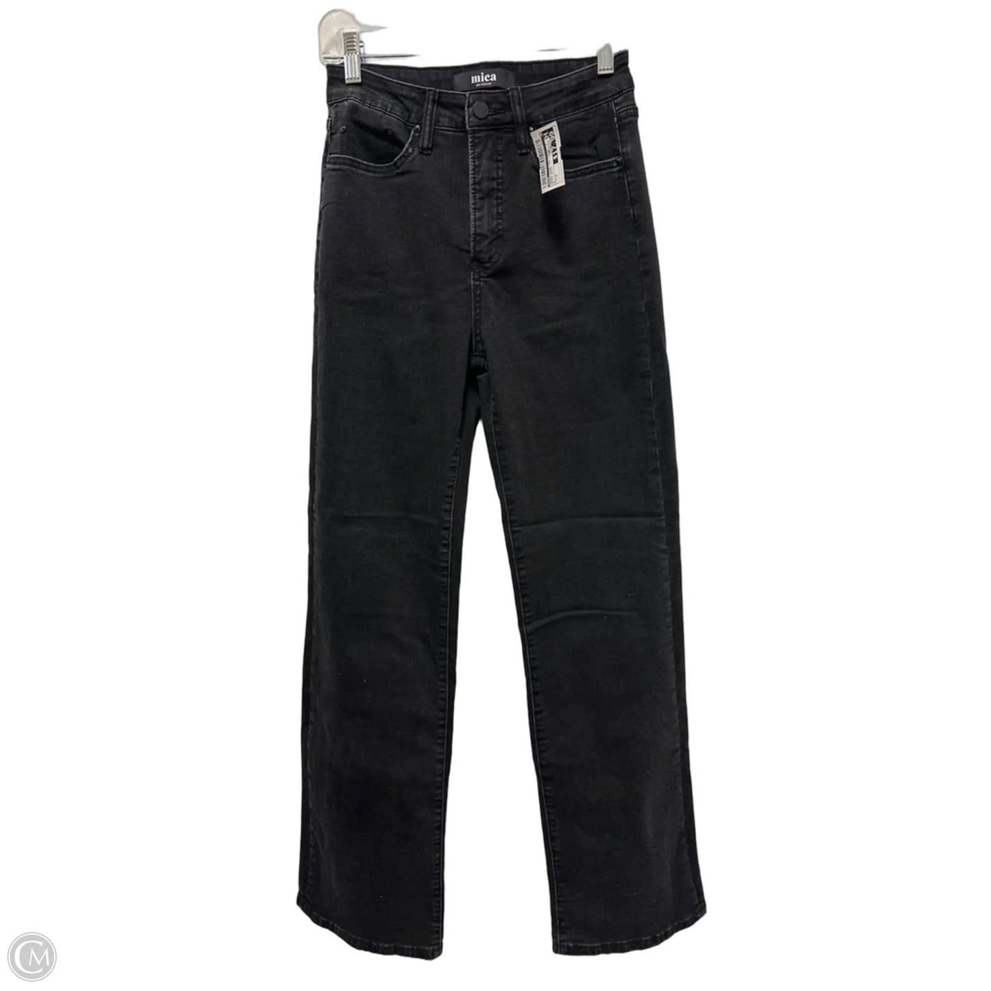 Jeans Wide Leg By Mica In Black Denim, Size: 2