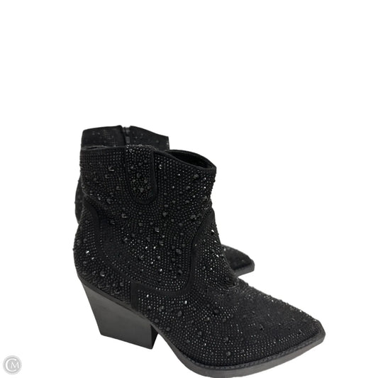 Boots Ankle Heels By Very G In Black, Size: 11