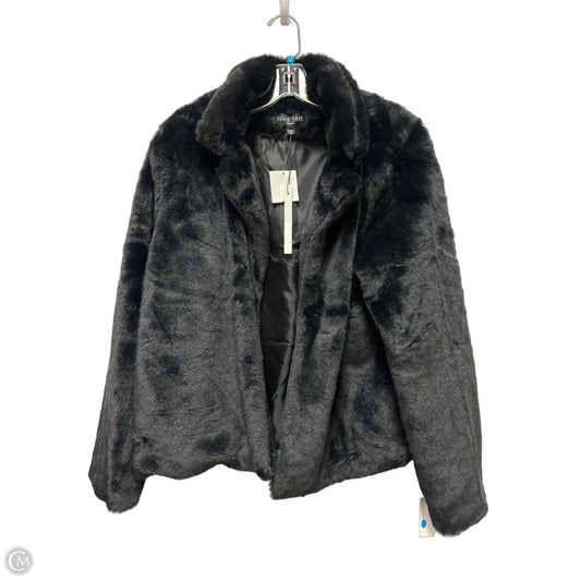 Jacket Faux Fur & Sherpa By Love Tree In Black, Size: M