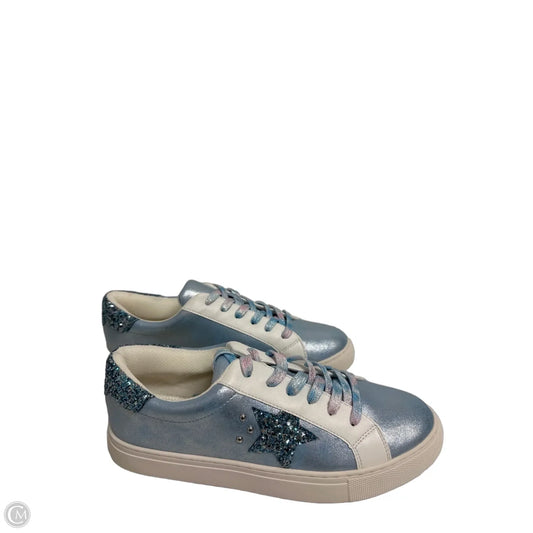 Shoes Sneakers By Corkys In Blue & White, Size: 10