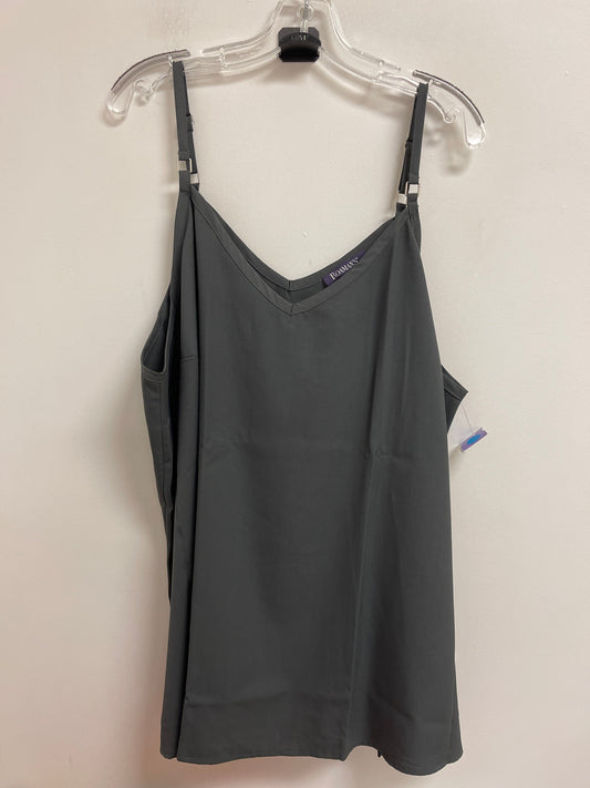 Tank Top By Roamans In Grey, Size: 4x