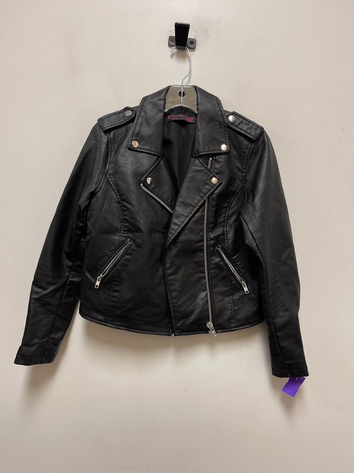 Jacket Moto By No Boundaries In Black, Size: Xs