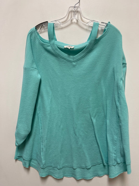 Top Long Sleeve By Umgee In Blue, Size: M