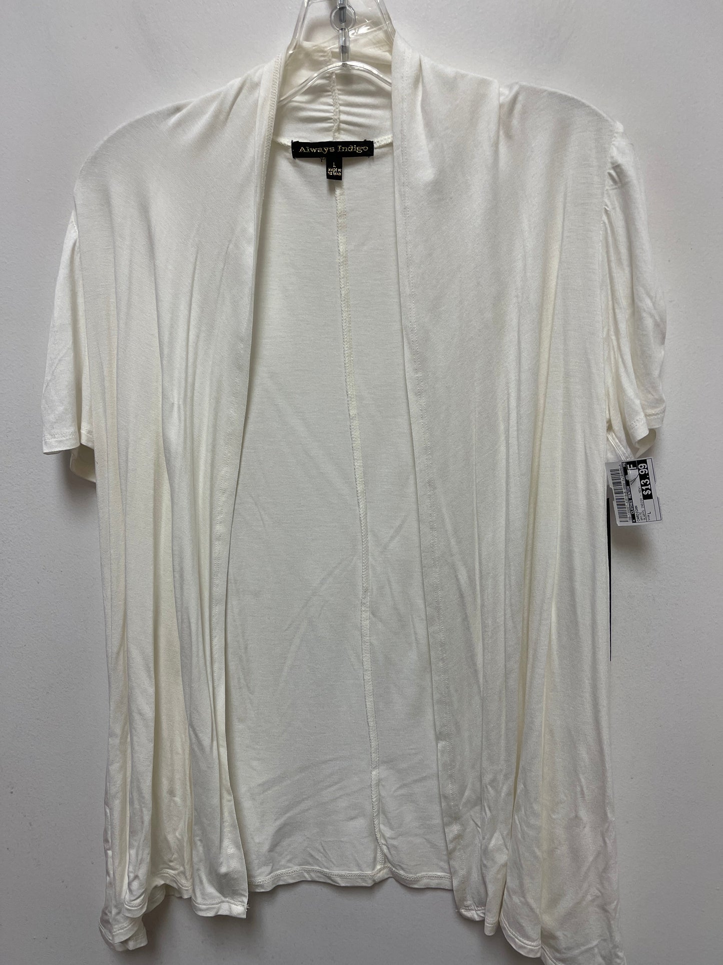White Cardigan Clothes Mentor, Size L