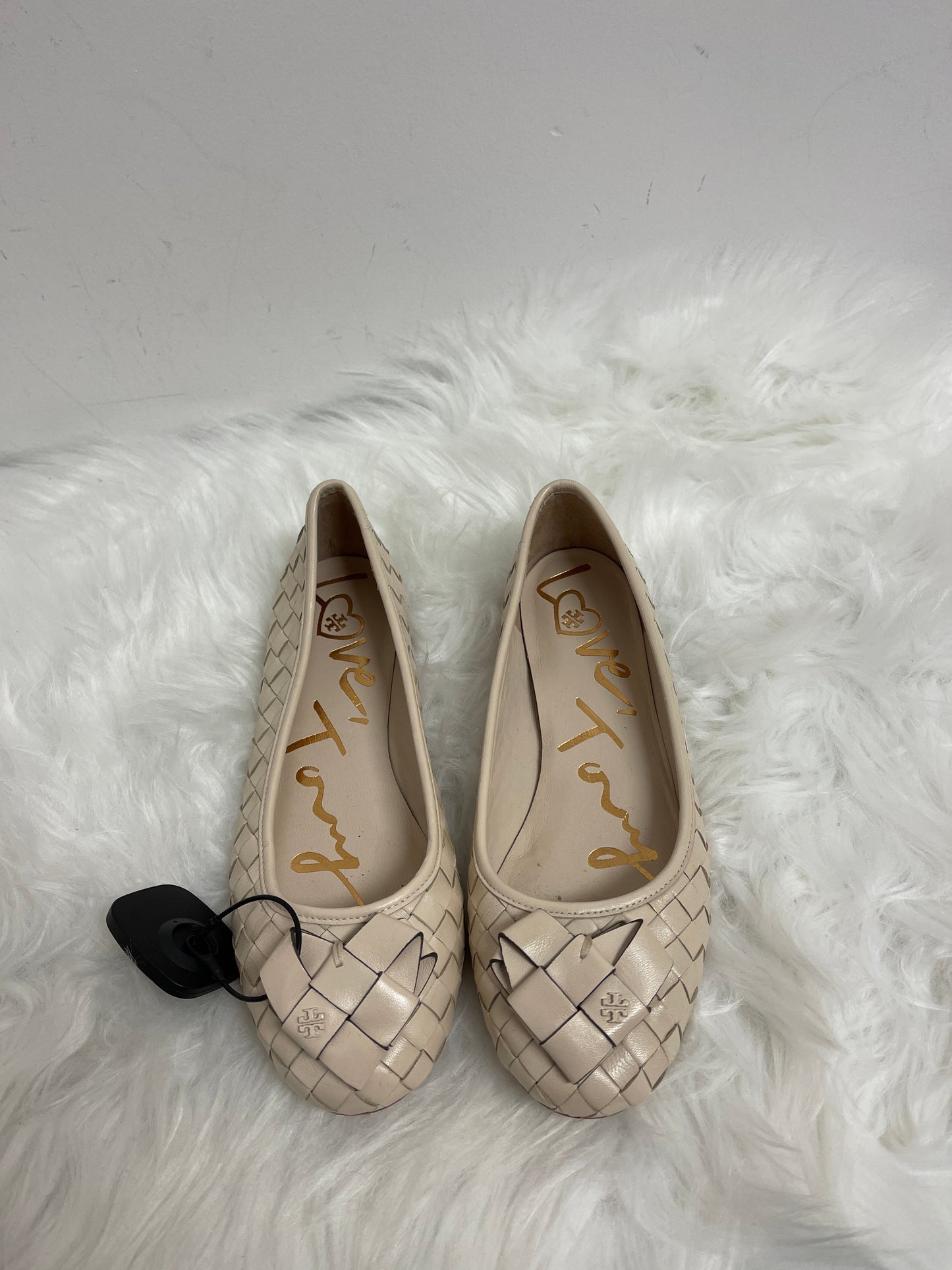 Cream Shoes Designer Tory Burch, Size 6.5