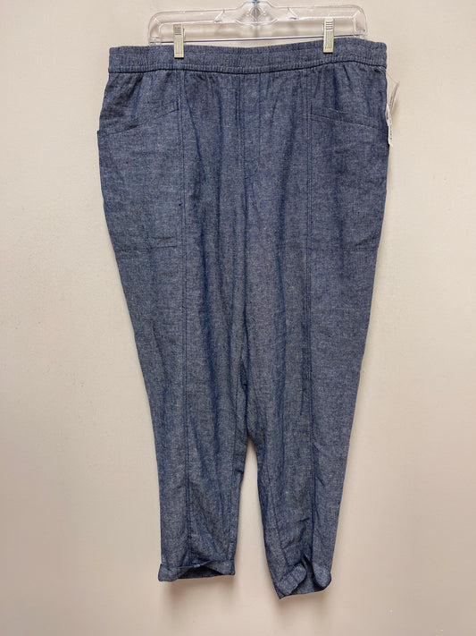 Blue Pants Linen Old Navy, Size 12