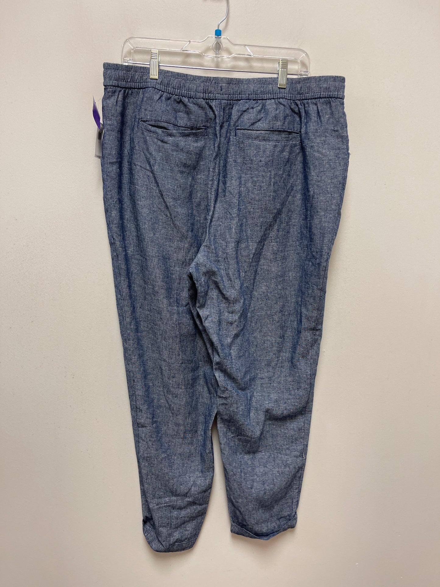 Blue Pants Linen Old Navy, Size 12