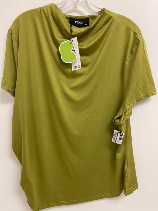 Green Top Short Sleeve Clothes Mentor, Size 4x