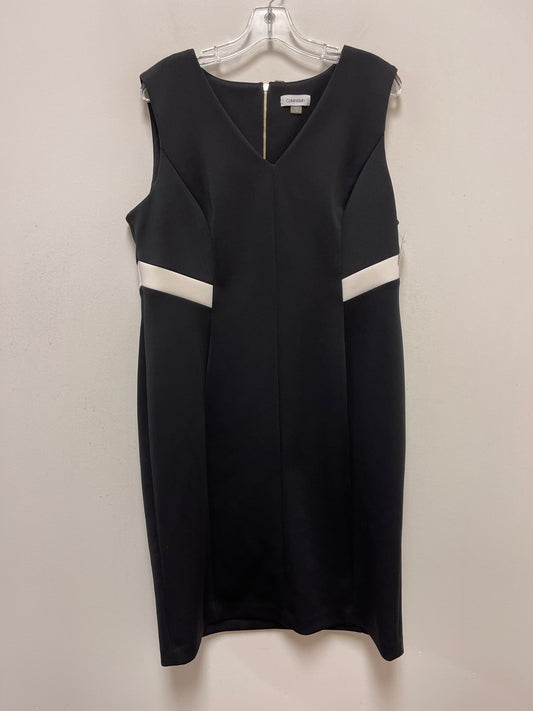 Black & White Dress Casual Short Calvin Klein, Size 1x