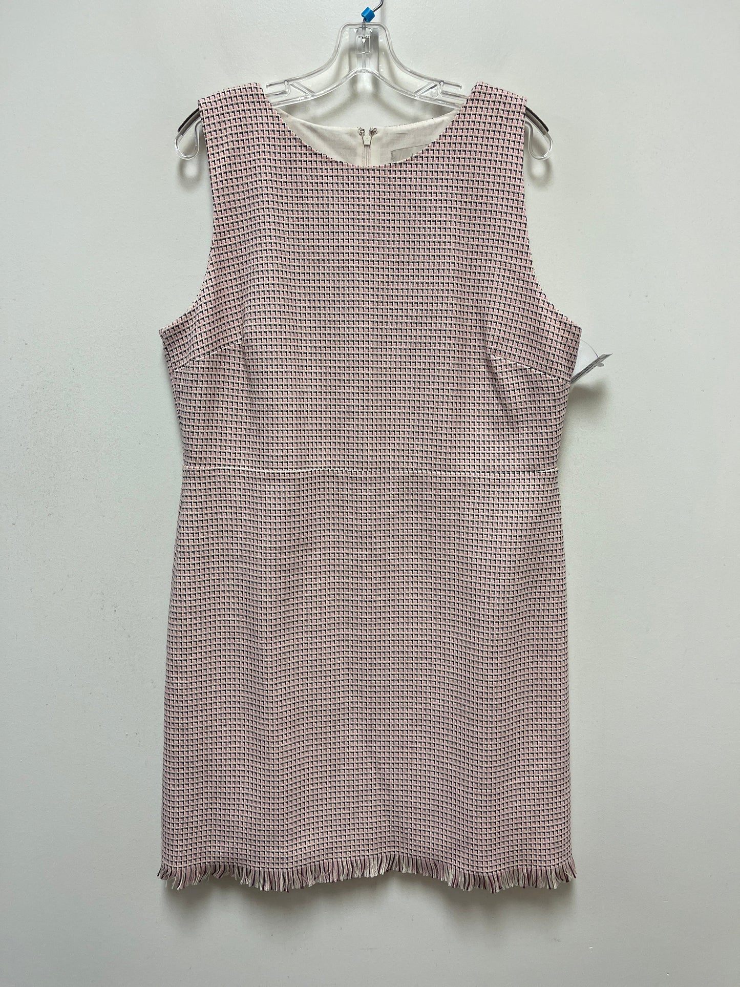 Black & Pink Dress Casual Short Loft, Size 1x