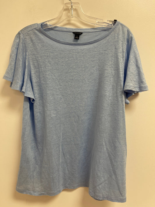 Blue Top Short Sleeve Ann Taylor, Size M