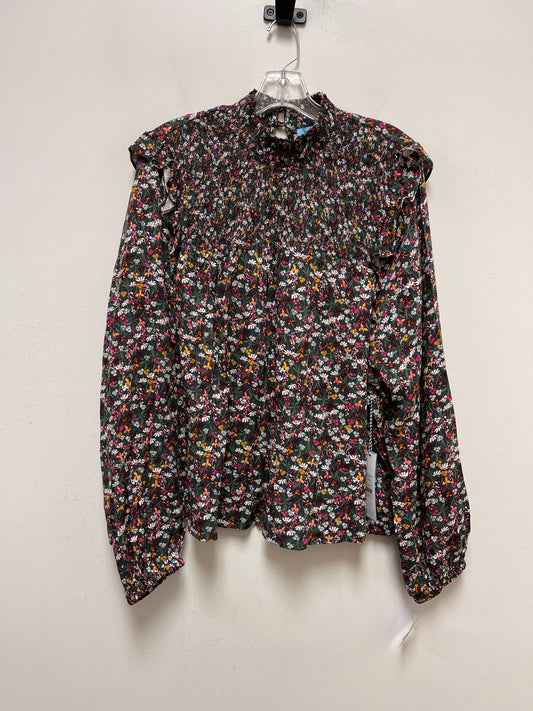 Floral Print Top Long Sleeve Draper James, Size 2x