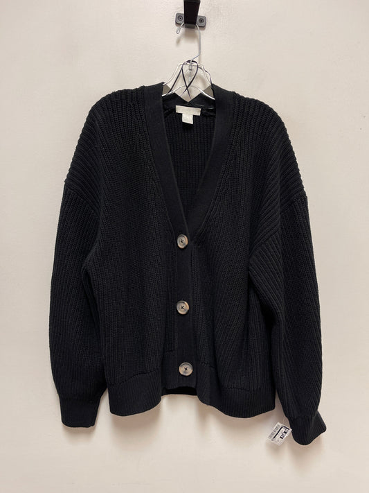 Cardigan By H&m In Black, Size: 2x