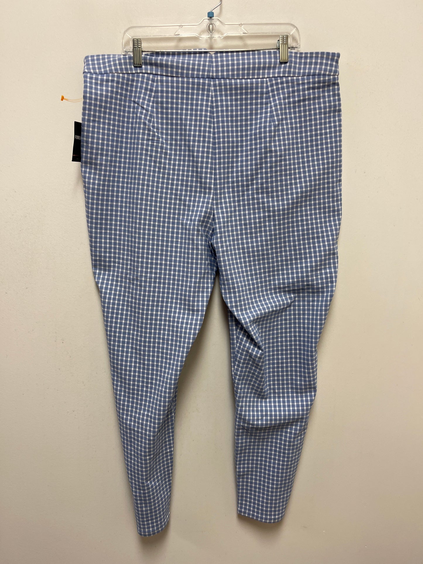 Blue & White Pants Other Forever 21, Size 22